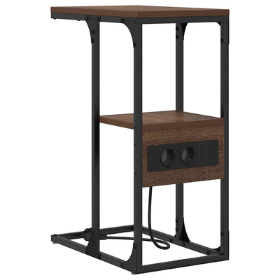 Natskab med skuffe Brun eg 41.5 x 26 x 60.5 cm Konstrueret træ