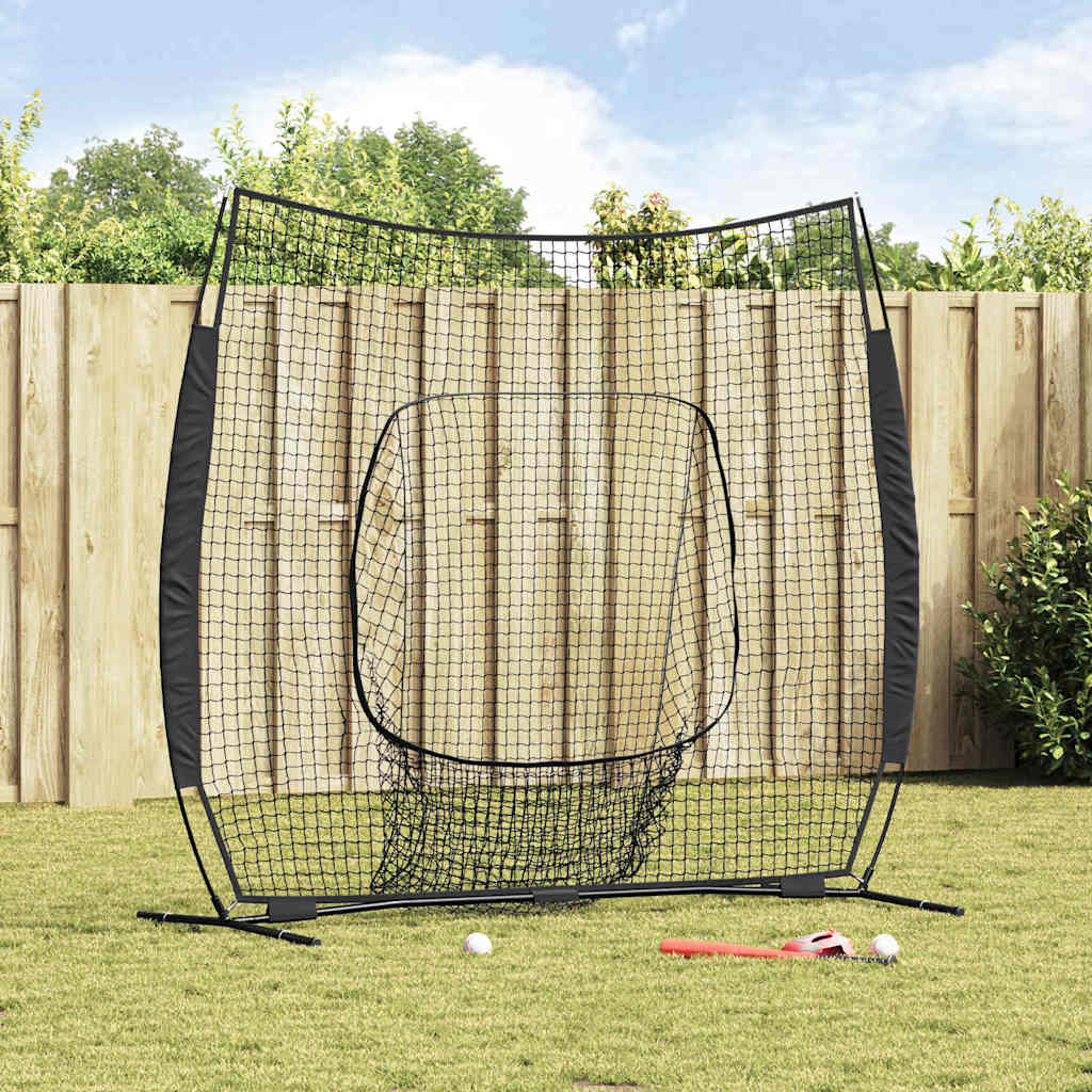 Baseball øvelsesnet Sort 250 x 106 x 209 cm Polyester billede
