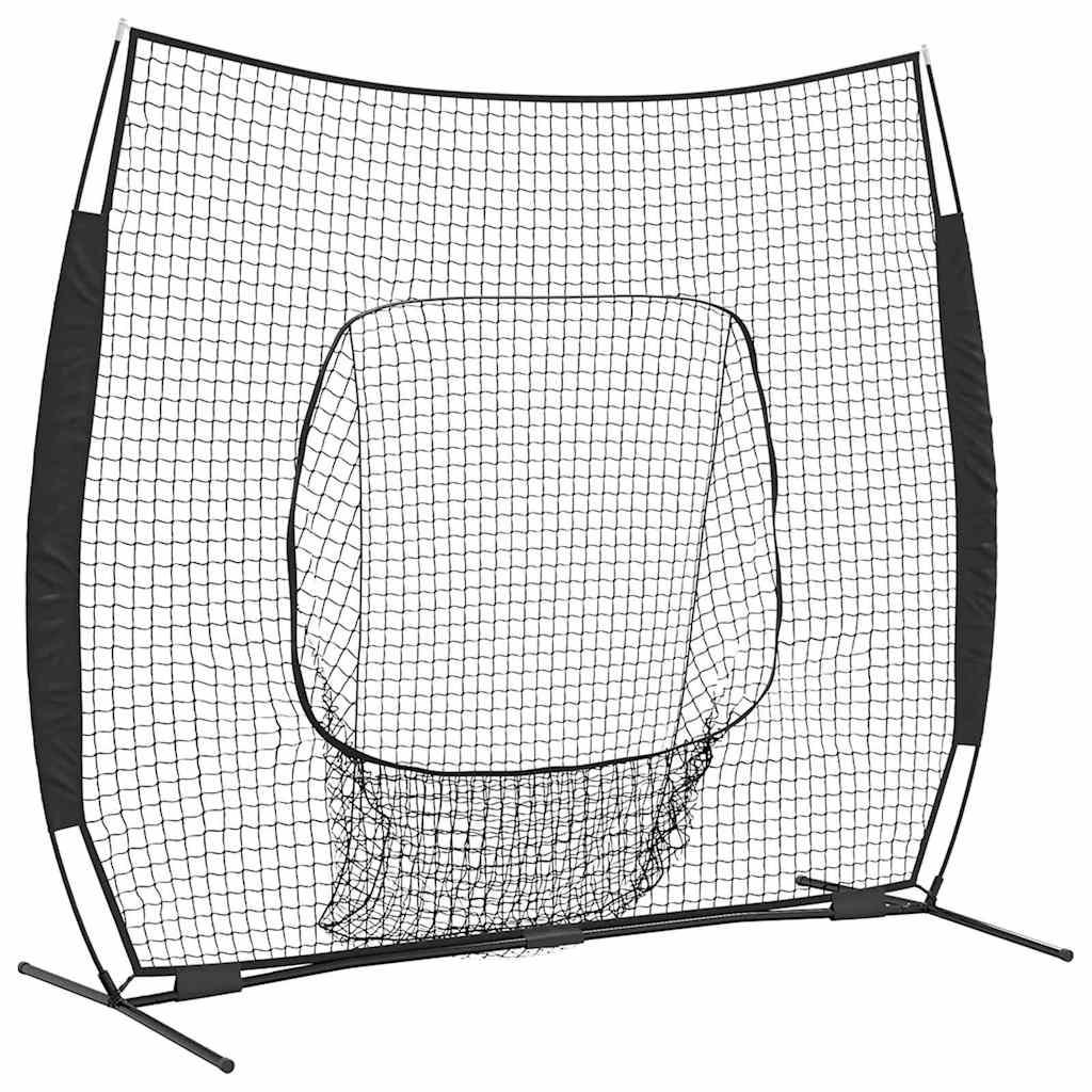 Baseball øvelsesnet - sort polyester 250 × 106 × 209 cm