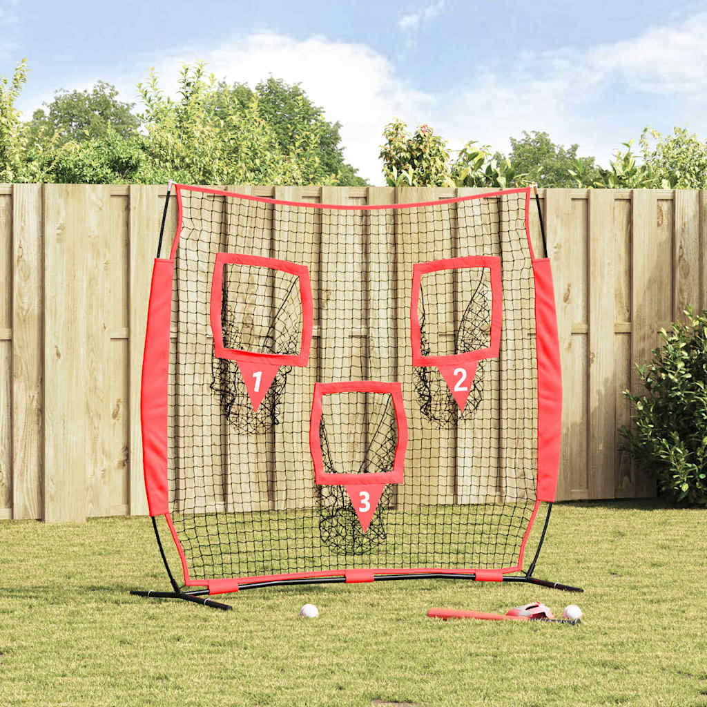 Baseball øvelsesnet Sort 214,5 x 89,5 x 181 cm Polyester billede