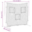Baseball øvelsesnet Sort 214,5 x 89,5 x 181 cm Polyester