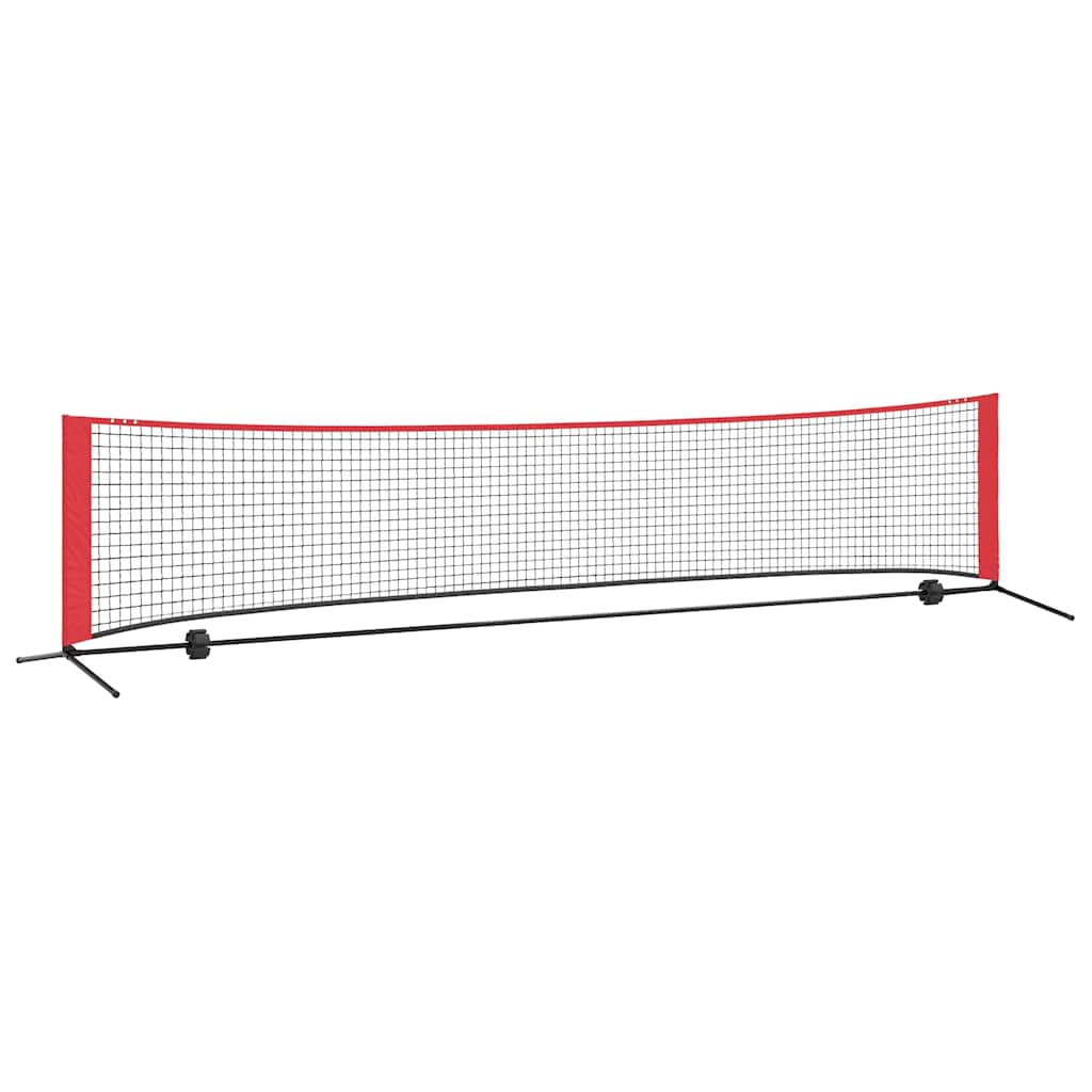 Tennis Net Sort og rød 396 x 92 x 87 cm Polyester billede