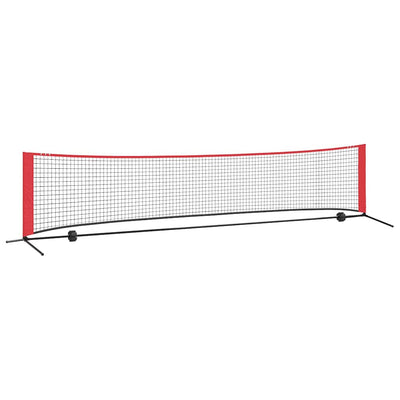 Tennis Net Sort og rød 396 x 92 x 87 cm Polyester