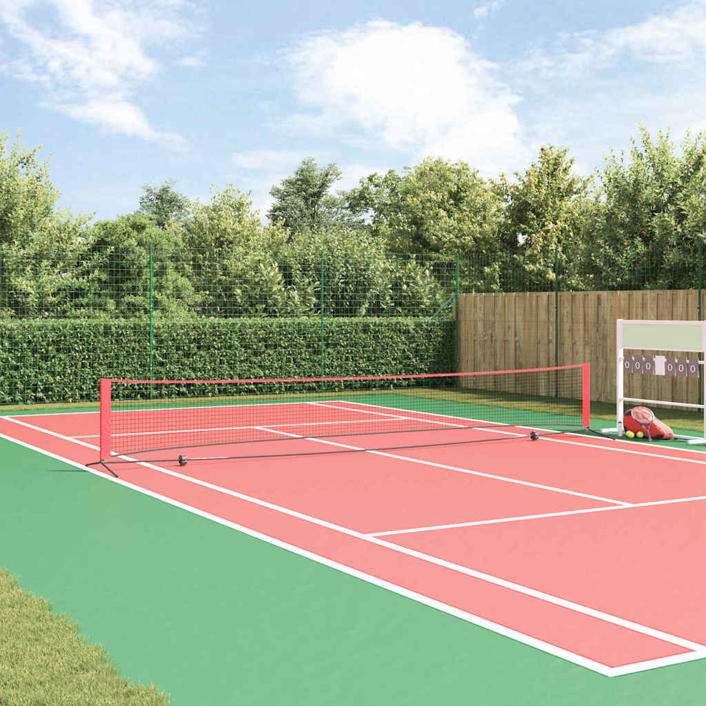 Tennis Net Sort og rød 595 x 90,5 x 87 cm Polyester billede