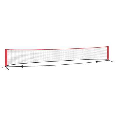 Tennis Net Sort og rød 595 x 90,5 x 87 cm Polyester