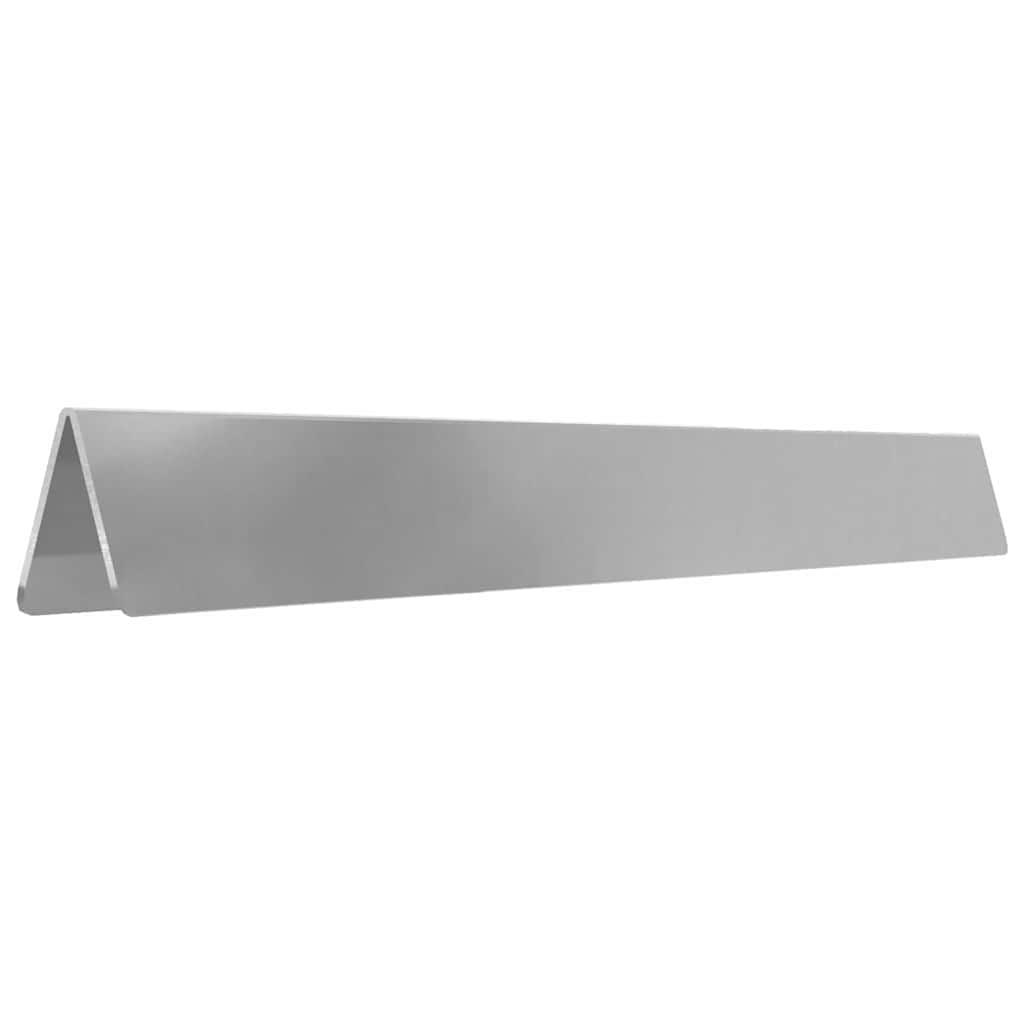 Plænekant 4 pcs Sølv 450 x 0,05 x 10 cm Galvaniseret stål