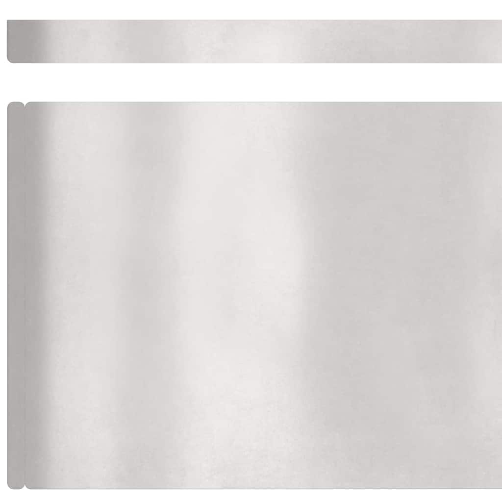 Plænekant 4 pcs Sølv 450 x 0,05 x 20 cm Rustfrit stål