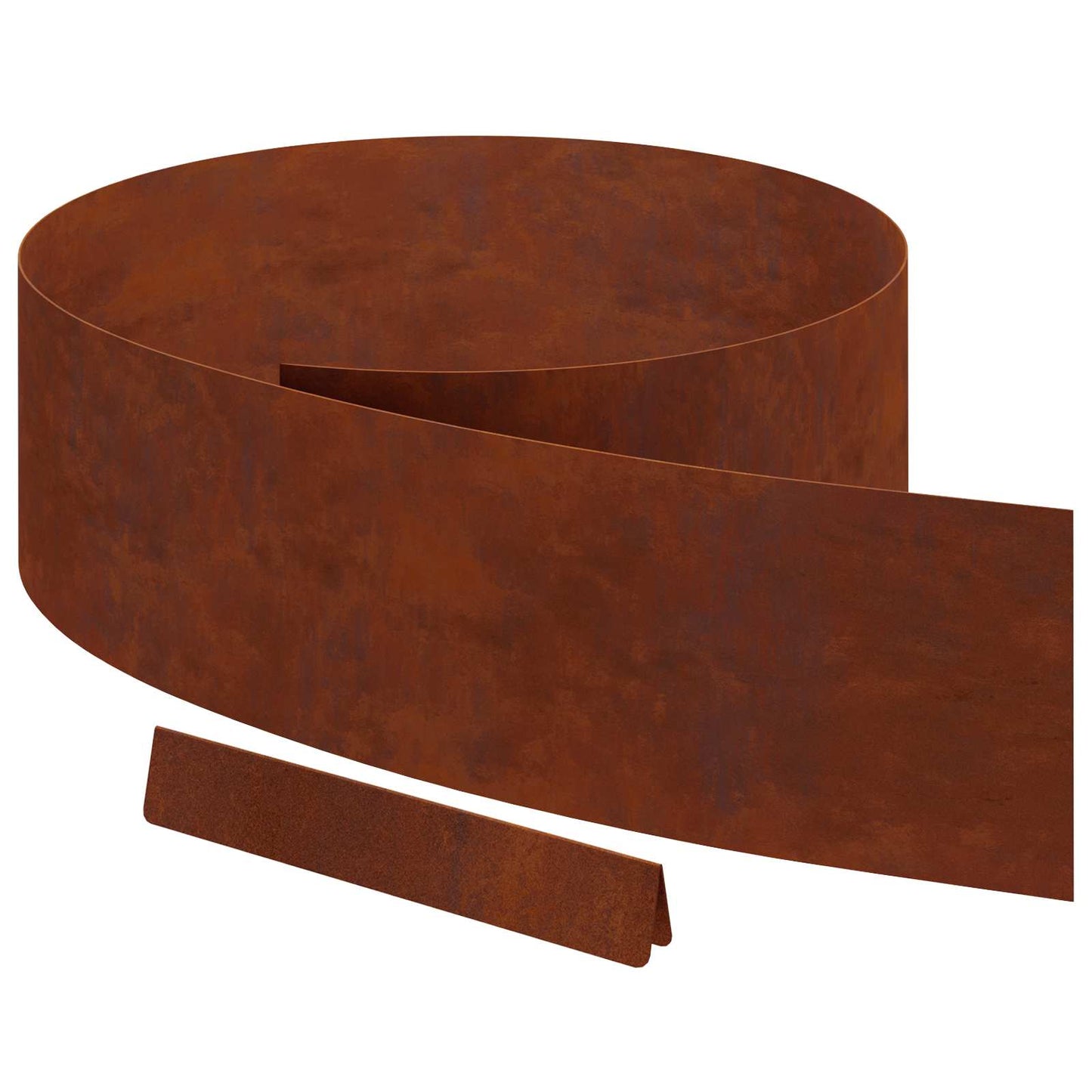 Plænekant 4 pcs Rusten 450 x 0,05 x 20 cm Cortenstål