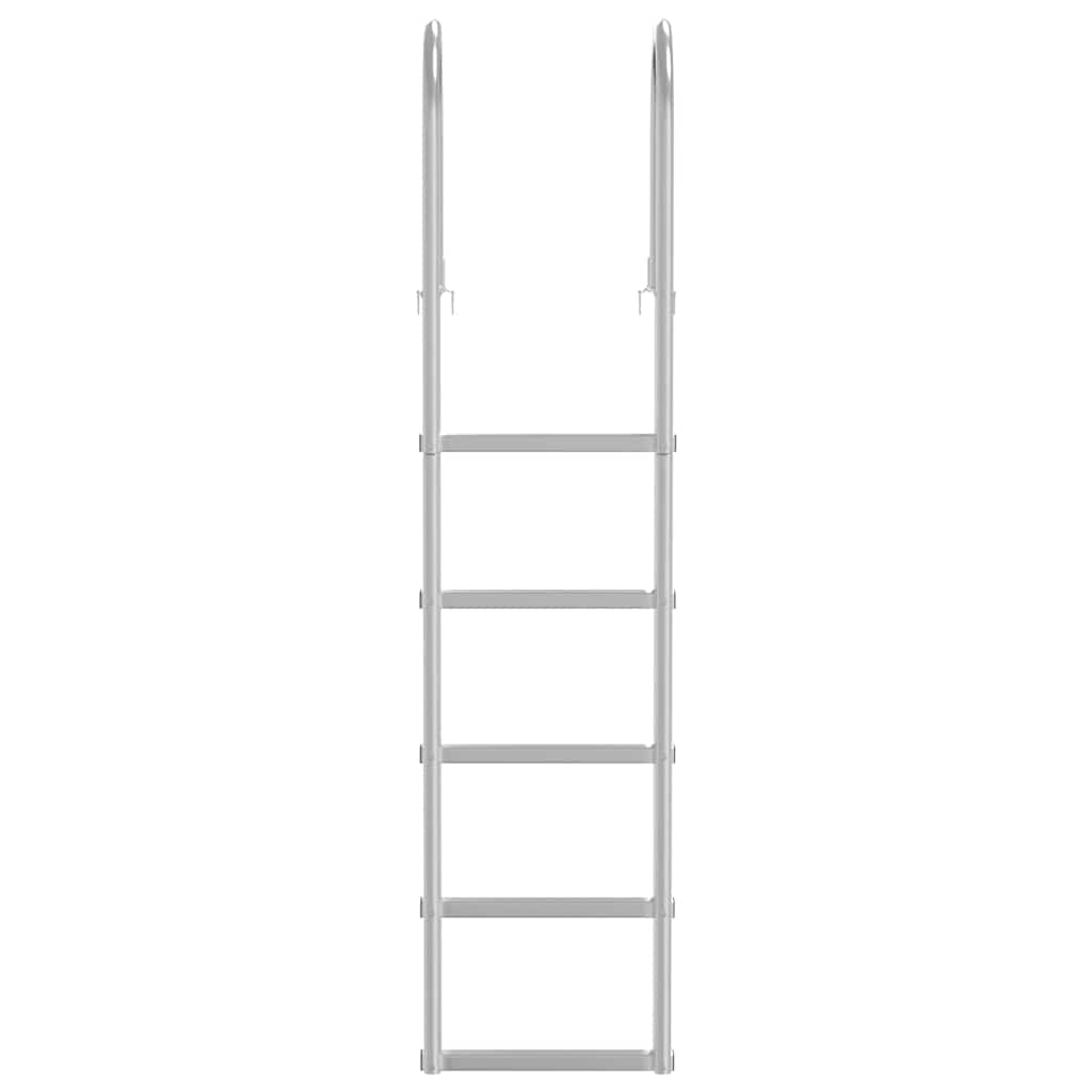5-trins dokstige Sølv 45 ×11,5 ×190 cm Aluminium