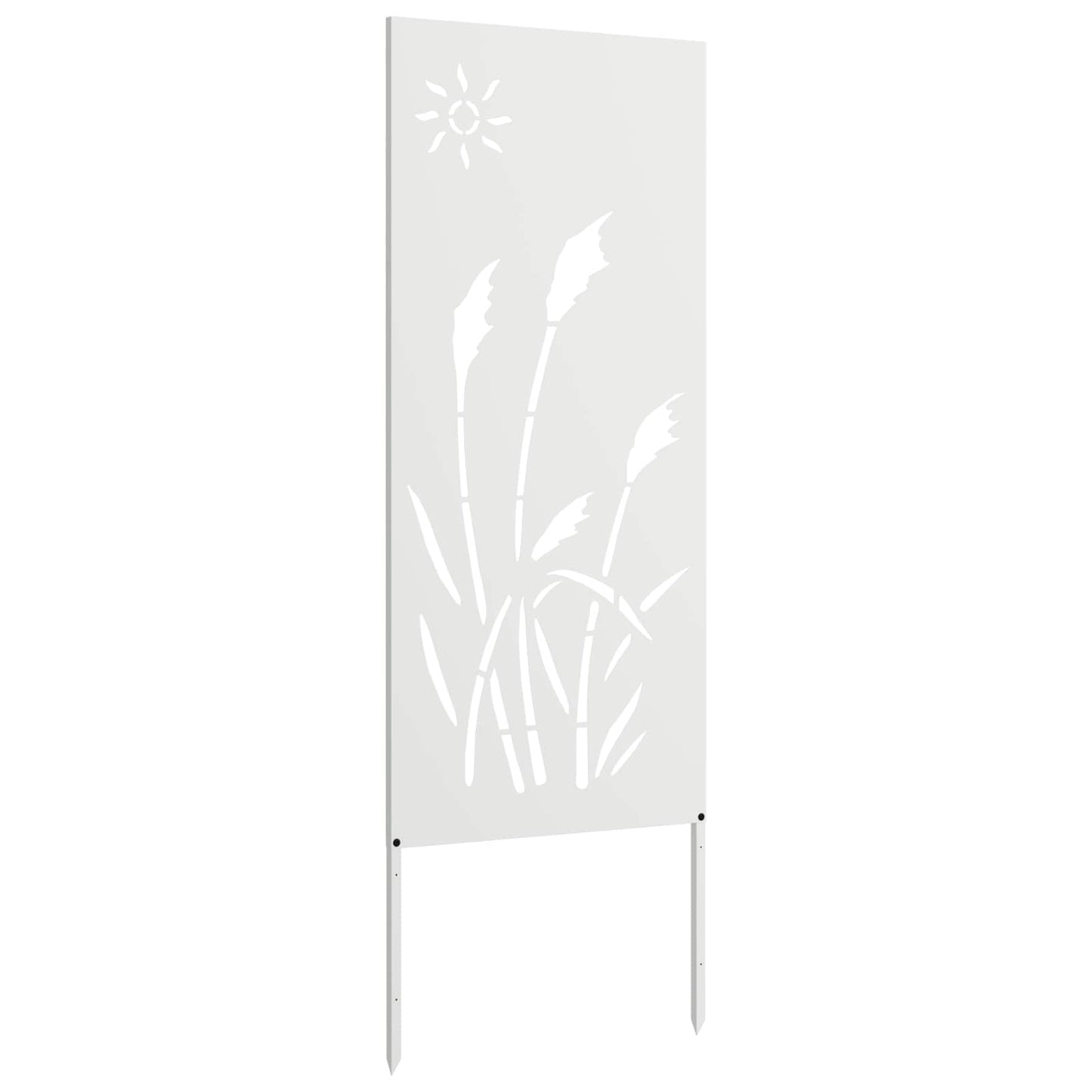 Have privatliv skærm Fretwork Hvid 50 x 140 cm Koldvalset stål