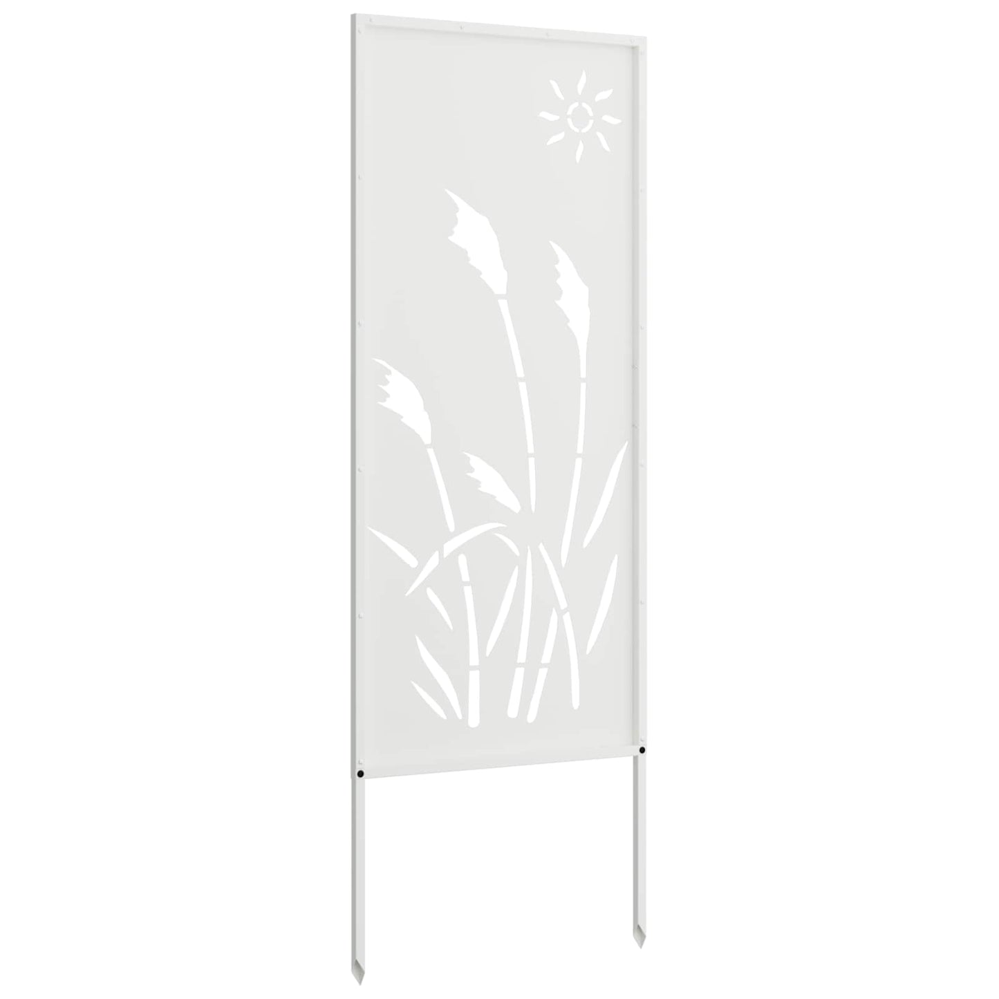Have privatliv skærm Fretwork Hvid 50 x 140 cm Koldvalset stål