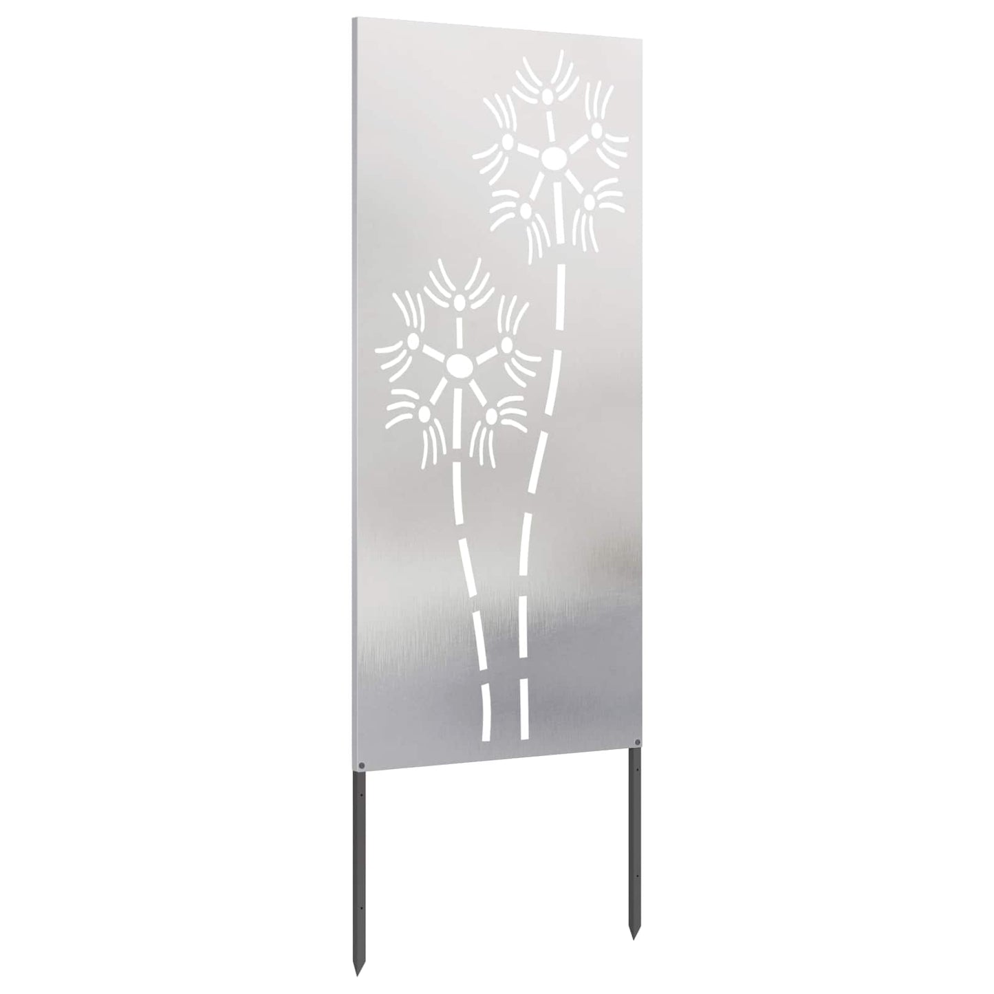 Have privatliv skærm Fretwork Sølv 50 x 140 cm Rustfrit stål