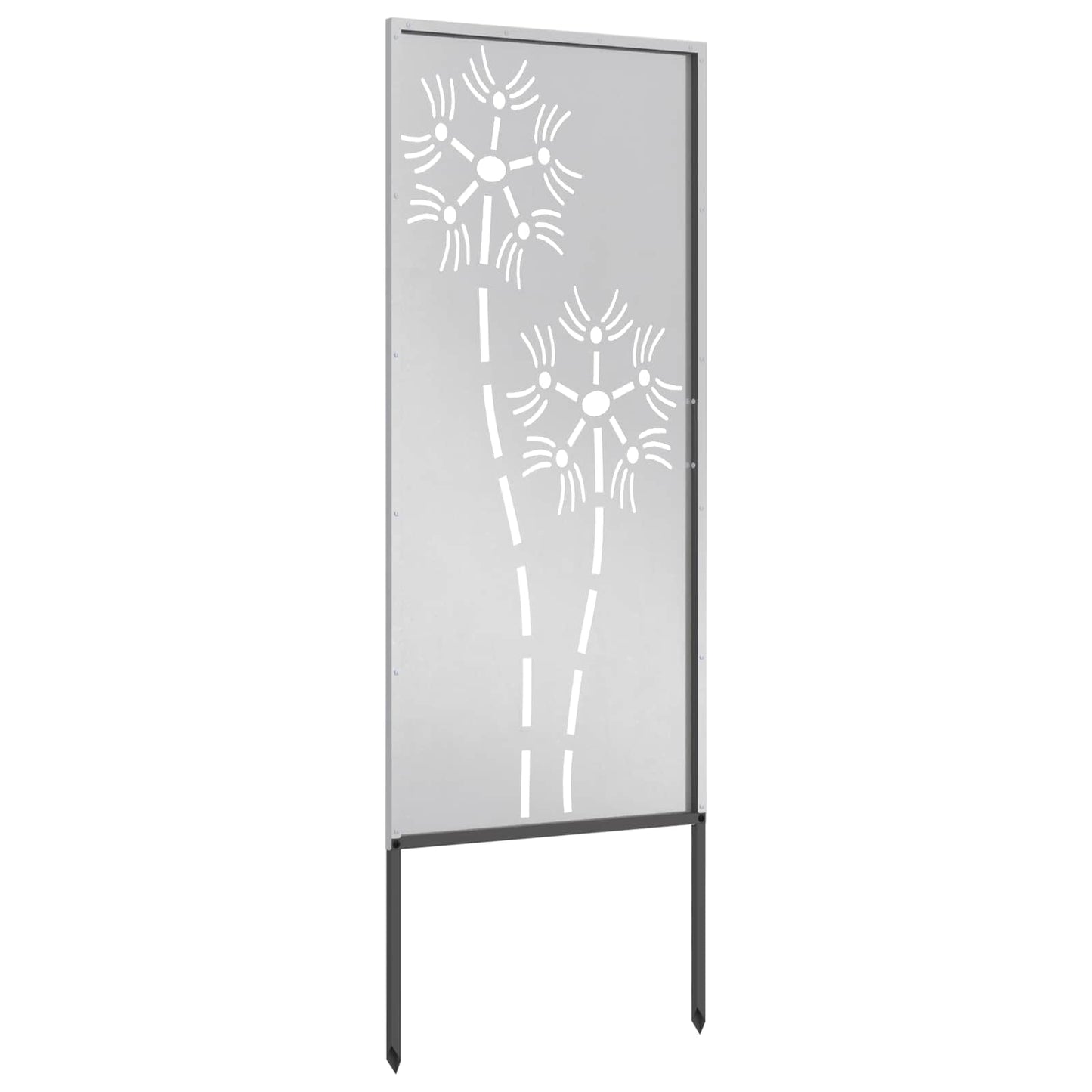 Have privatliv skærm Fretwork Sølv 50 x 140 cm Rustfrit stål
