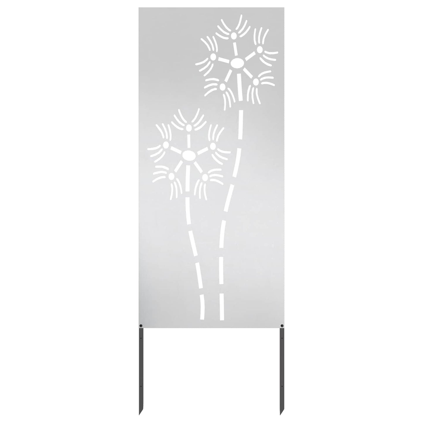 Have privatliv skærm Fretwork Sølv 50 x 140 cm Rustfrit stål
