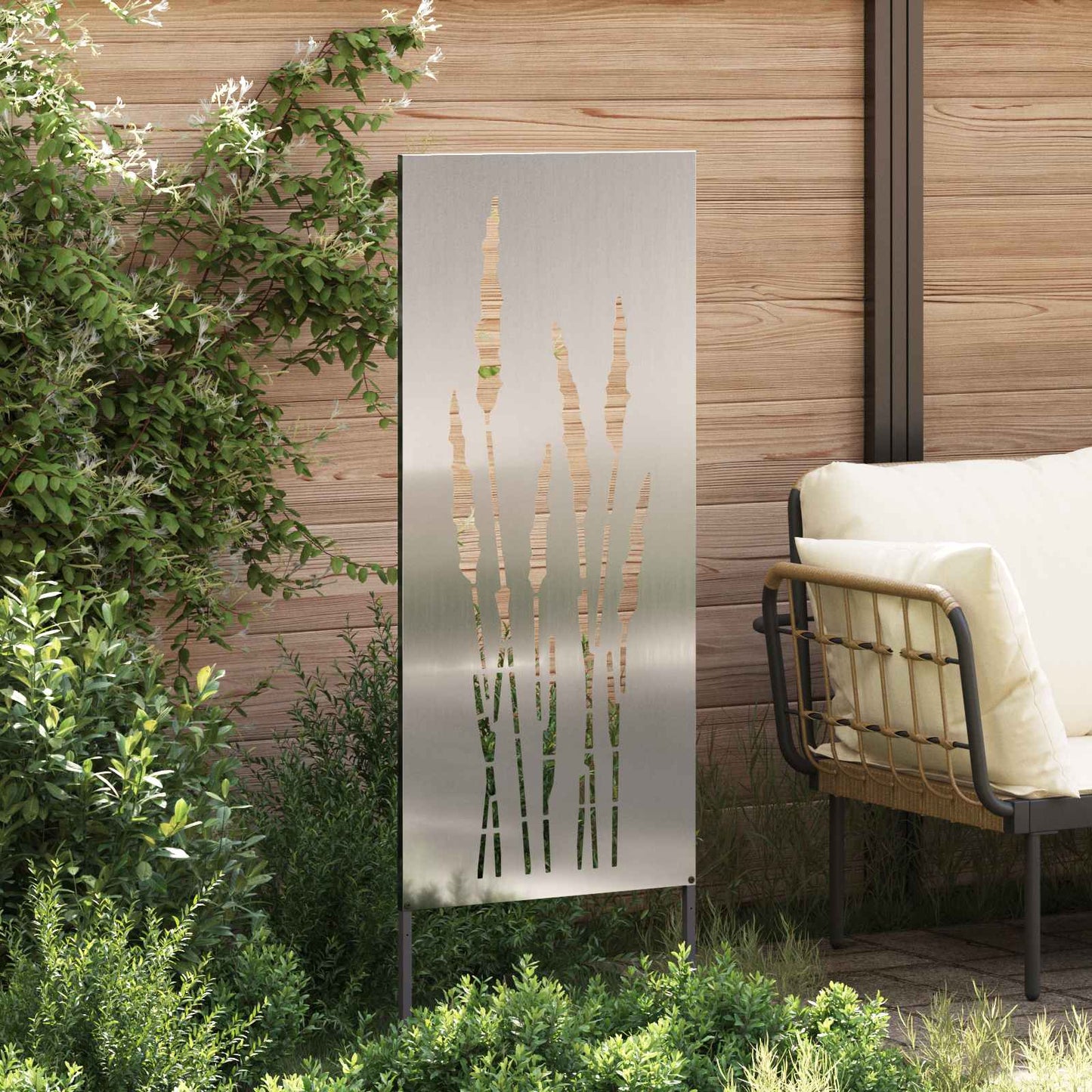 Have privatliv skærm Sølv 50 x 140 cm Galvaniseret stål