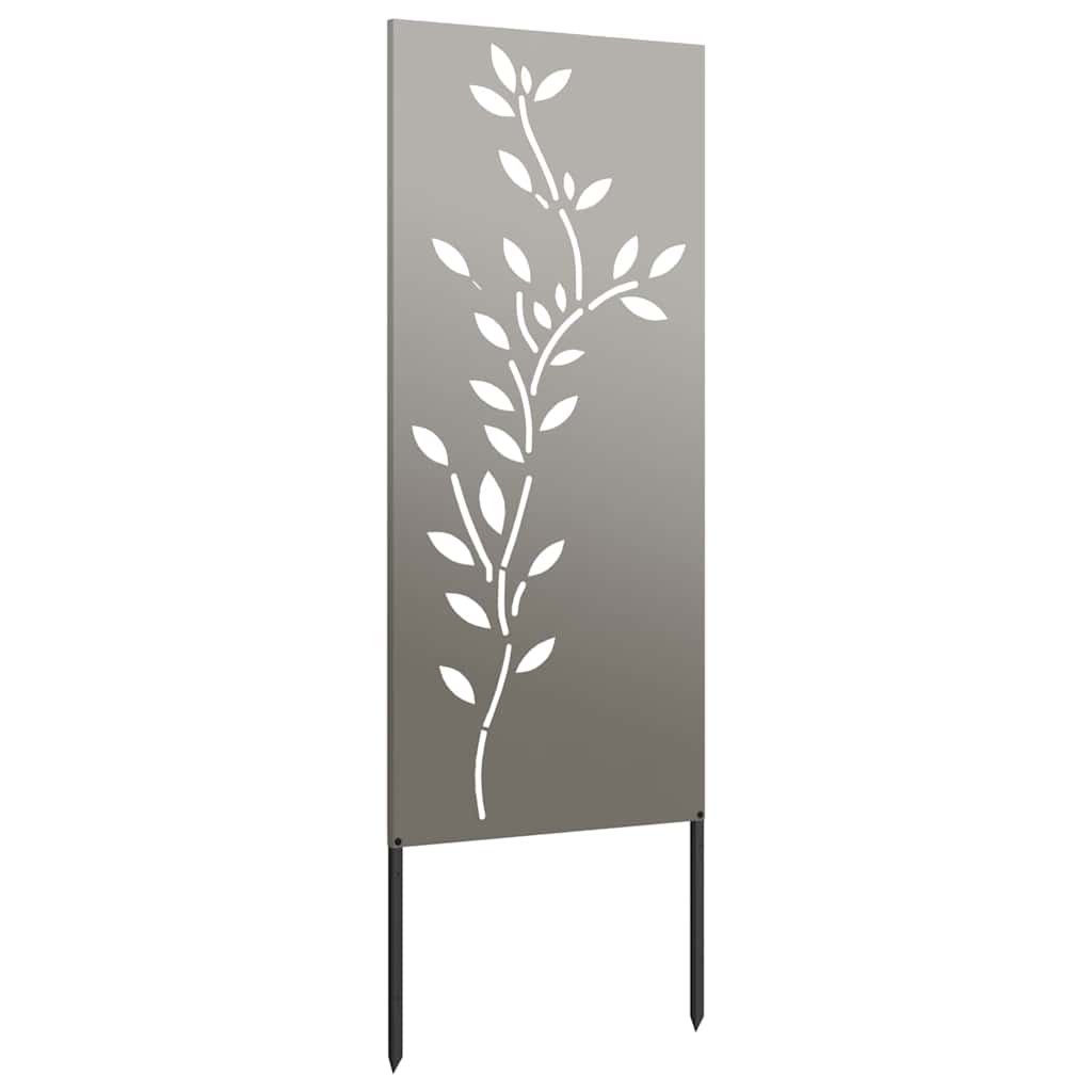 Have privatliv skærm Blomstret Rusten 50 x 140 cm Cortenstål