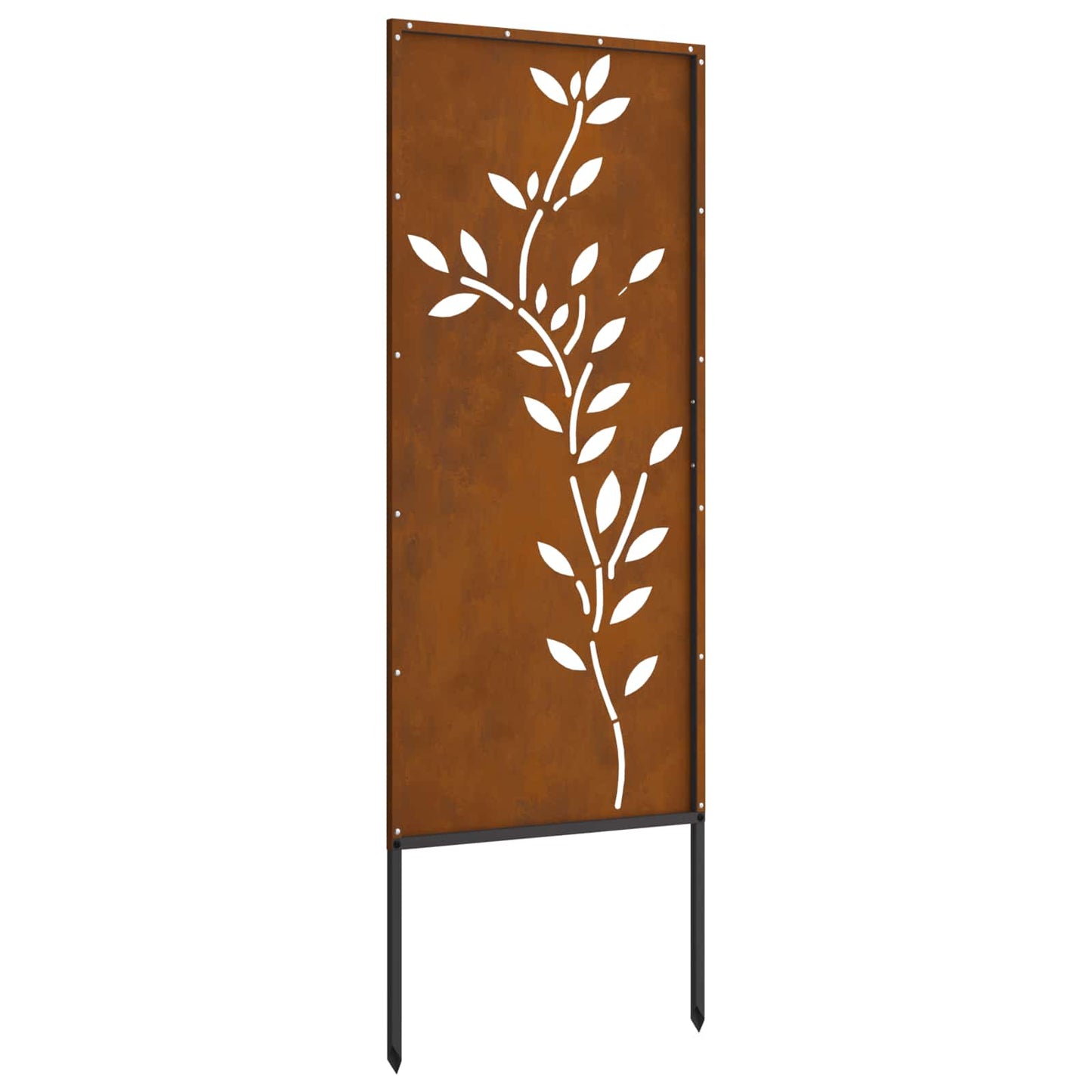 Have privatliv skærm Blomstret Rusten 50 x 140 cm Cortenstål
