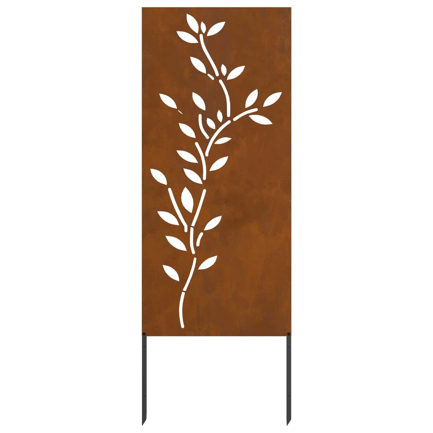 Have privatliv skærm Blomstret Rusten 50 x 140 cm Cortenstål