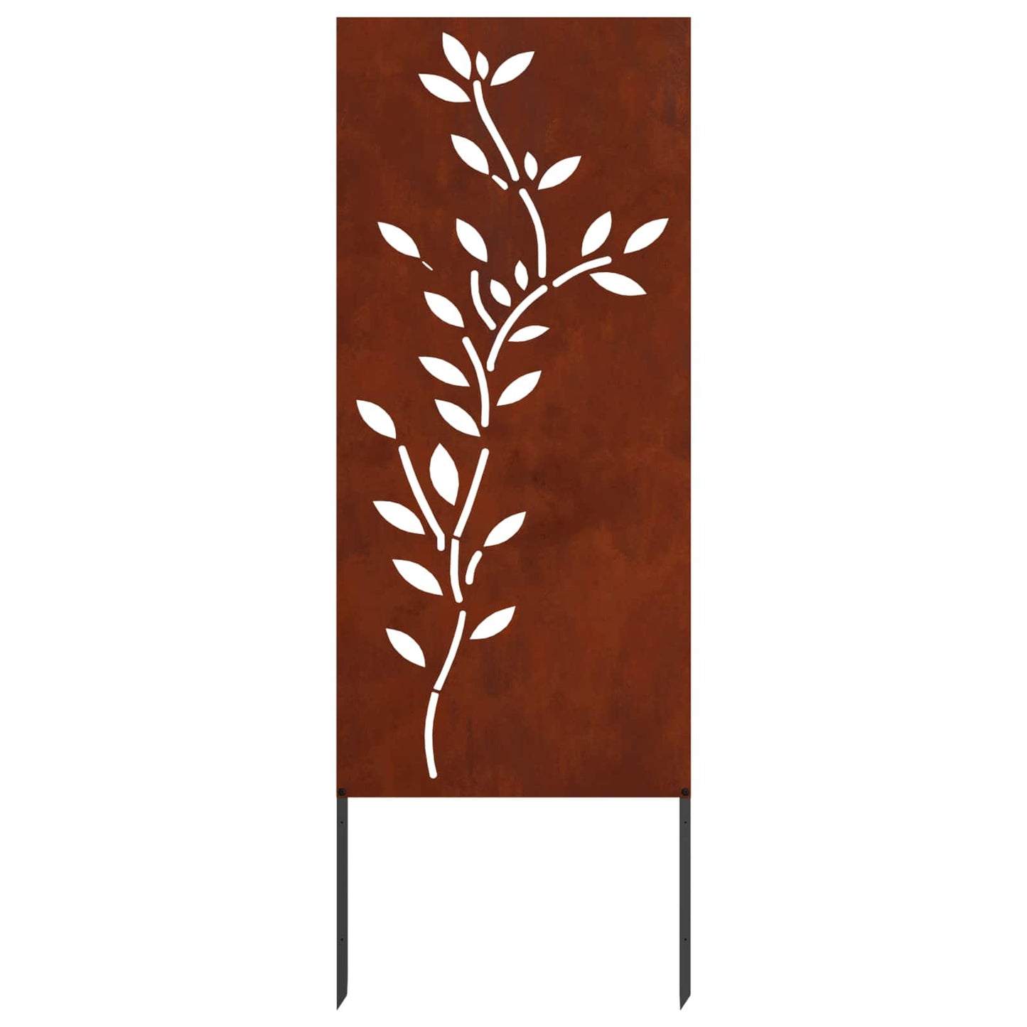 Have privatliv skærm Blomstret Rusten 50 x 140 cm Cortenstål