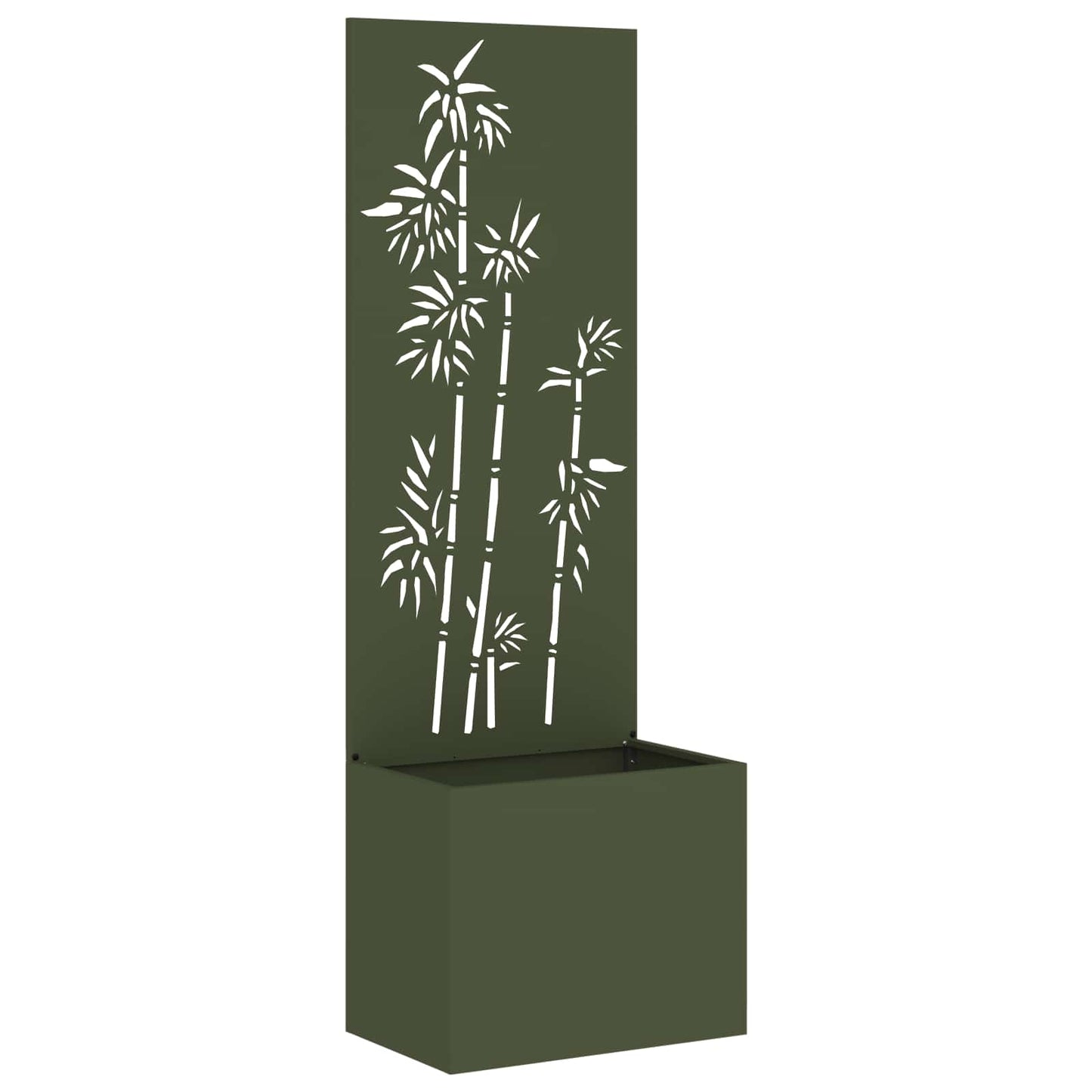 Have privatliv skærm Blomstret Olivengrøn 50 x 32 x 150 cm
