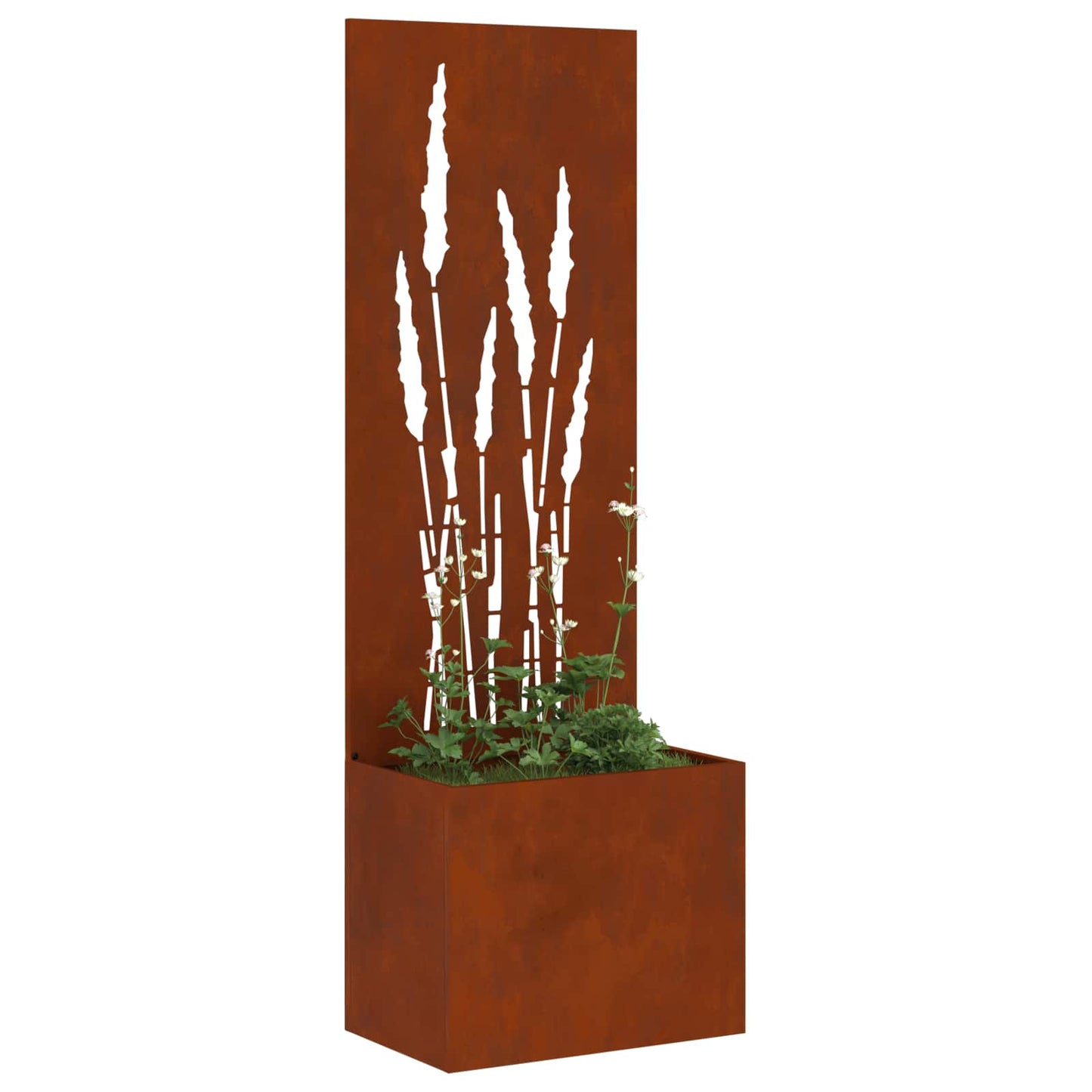 Have privatliv skærm Rusten 50 x 32 x 150 cm Forvitret stål
