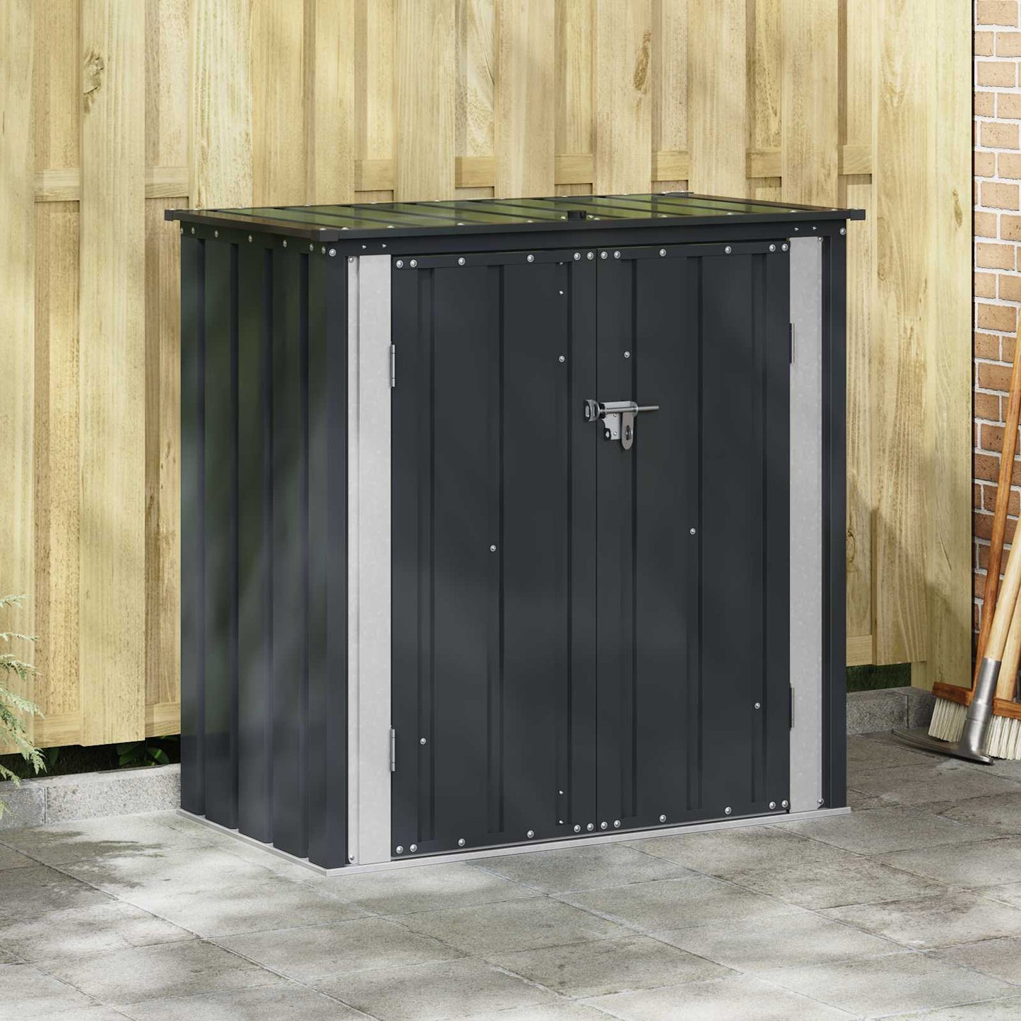 Have Opbevaringskasse Sort 101,5 x 57 x 100,5 cm Stål