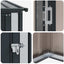 Haveskure Antracit 103 x 74 x 200 cm Metal