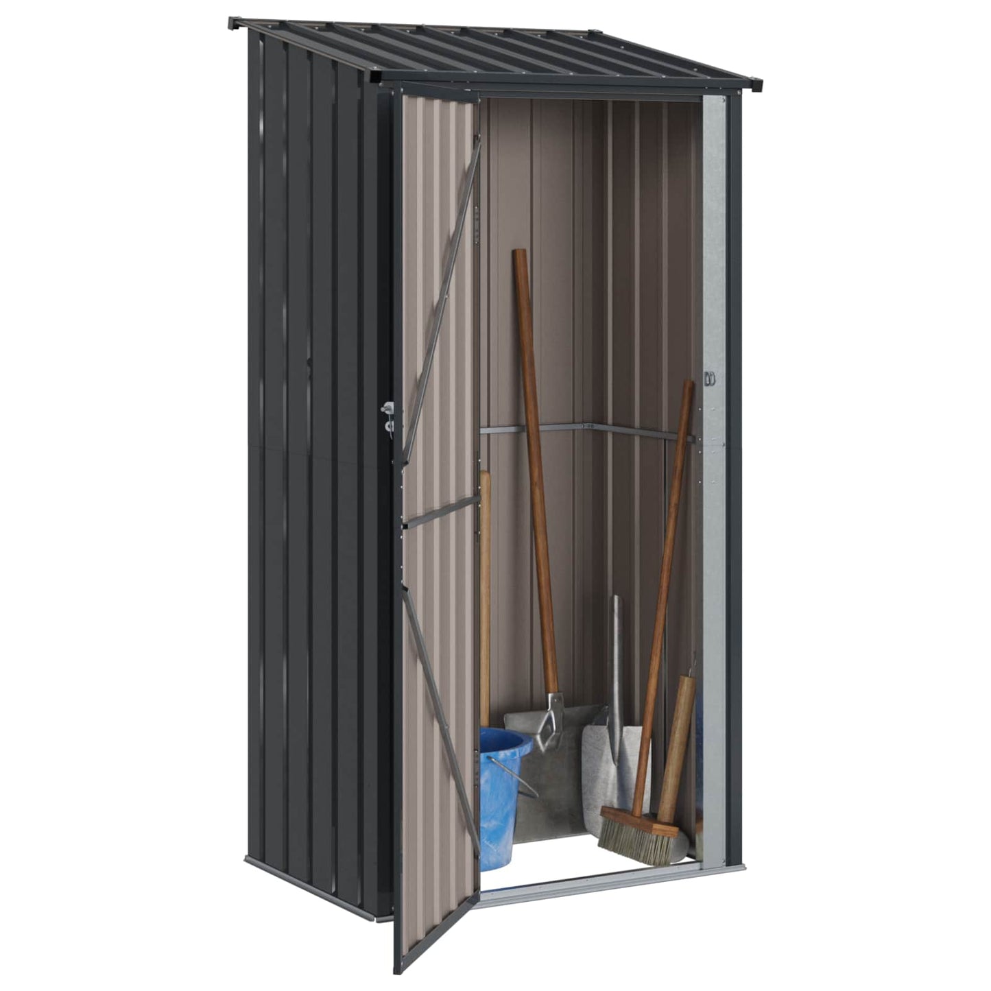 Haveskure Antracit 103 x 74 x 200 cm Metal