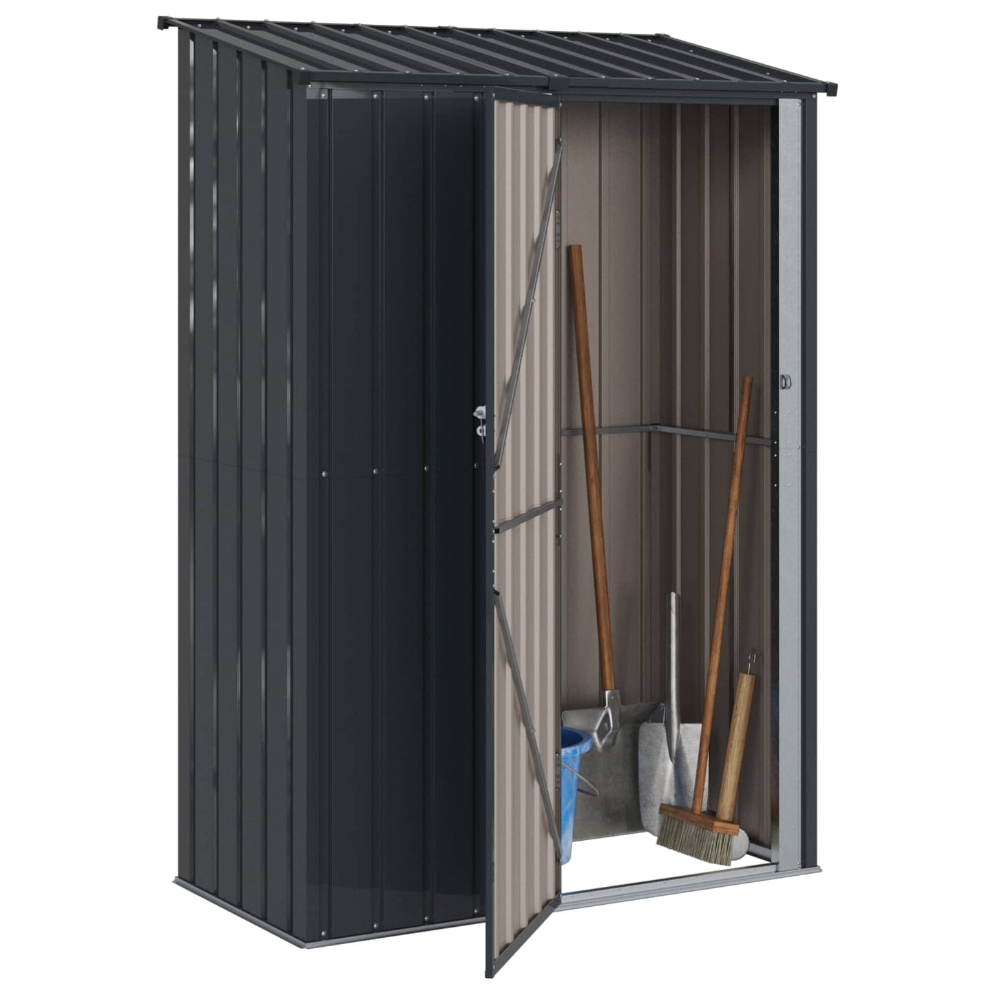 Haveskure Antracit 140,5 x 74 x 200 cm Metal