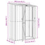 Haveskure Antracit 140,5 x 74 x 200 cm Metal