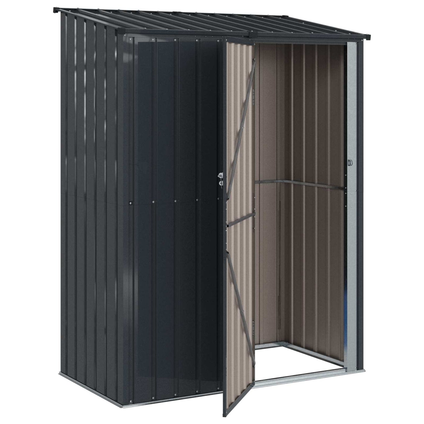 Haveskure Antracit 153,5 x 86 x 200 cm Metal