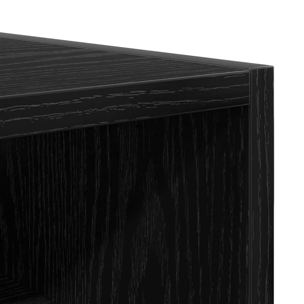 Hængeskab Sort eg 40 x 29,5 x 60 cm Konstrueret træ