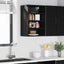Hængeskab Sort eg 40 x 29,5 x 60 cm Konstrueret træ