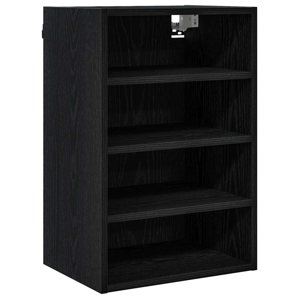 Hængeskab Sort eg 40 x 29,5 x 60 cm Konstrueret træ
