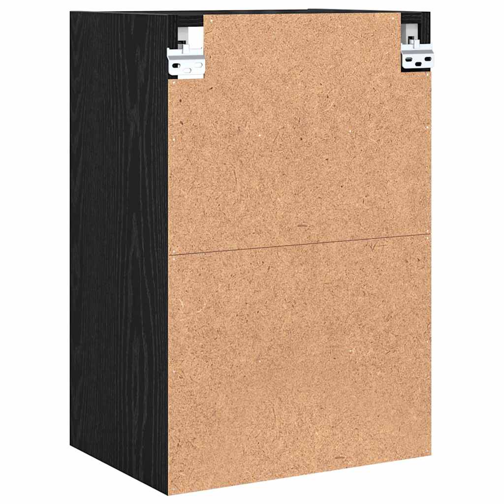 Hængeskab Sort eg 40 x 29,5 x 60 cm Konstrueret træ