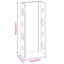 Hylde Brun 24 x 13 x 54 cm Massiv Mahogni