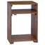 Accentbord med hylde med opbevaring 3 pcs Brun Massiv Mahogni