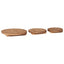 Plante Stool 3 pcs Brun Mahogni Træ