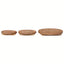 Plante Stool 3 pcs Brun Mahogni Træ