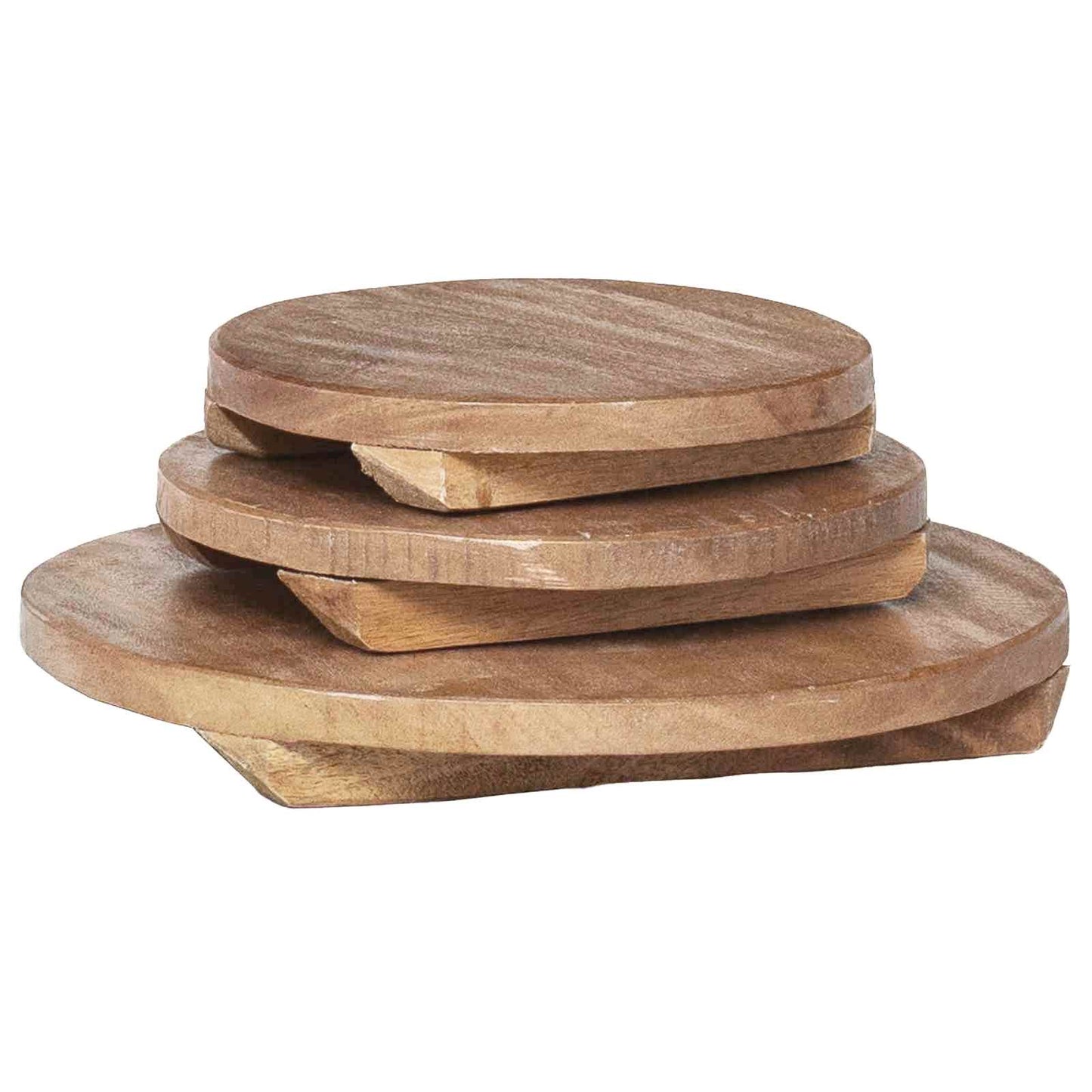 Plante Stool 3 pcs Brun Mahogni Træ