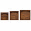 Planteholder 3 pcs Brun Mahogni Træ