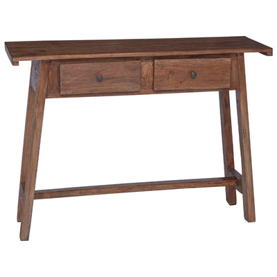 Bord med skuffe Brun 110 x 30 x 79 cm Massiv Mahogni