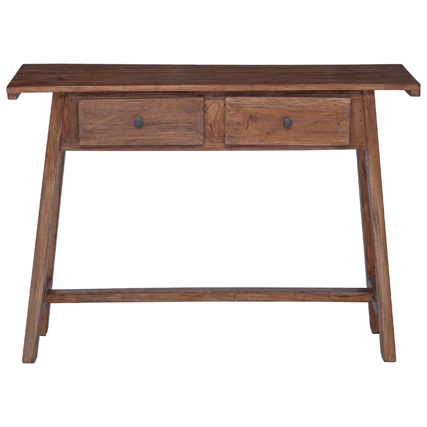 Bord med skuffe Brun 110 x 30 x 79 cm Massiv Mahogni