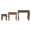 Nesting Bord 3 pcs Brun Massivt mahognitræ