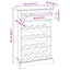 Vinfad 55 x 23 x 85 cm Massiv Mahogni