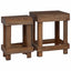 Planteholder 2 pcs Brun 70 x 11 x 27 cm Mahogni Træ