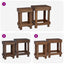 Planteholder 2 stk. Brun 70 x 11 x 27 cm Mahogni Træ