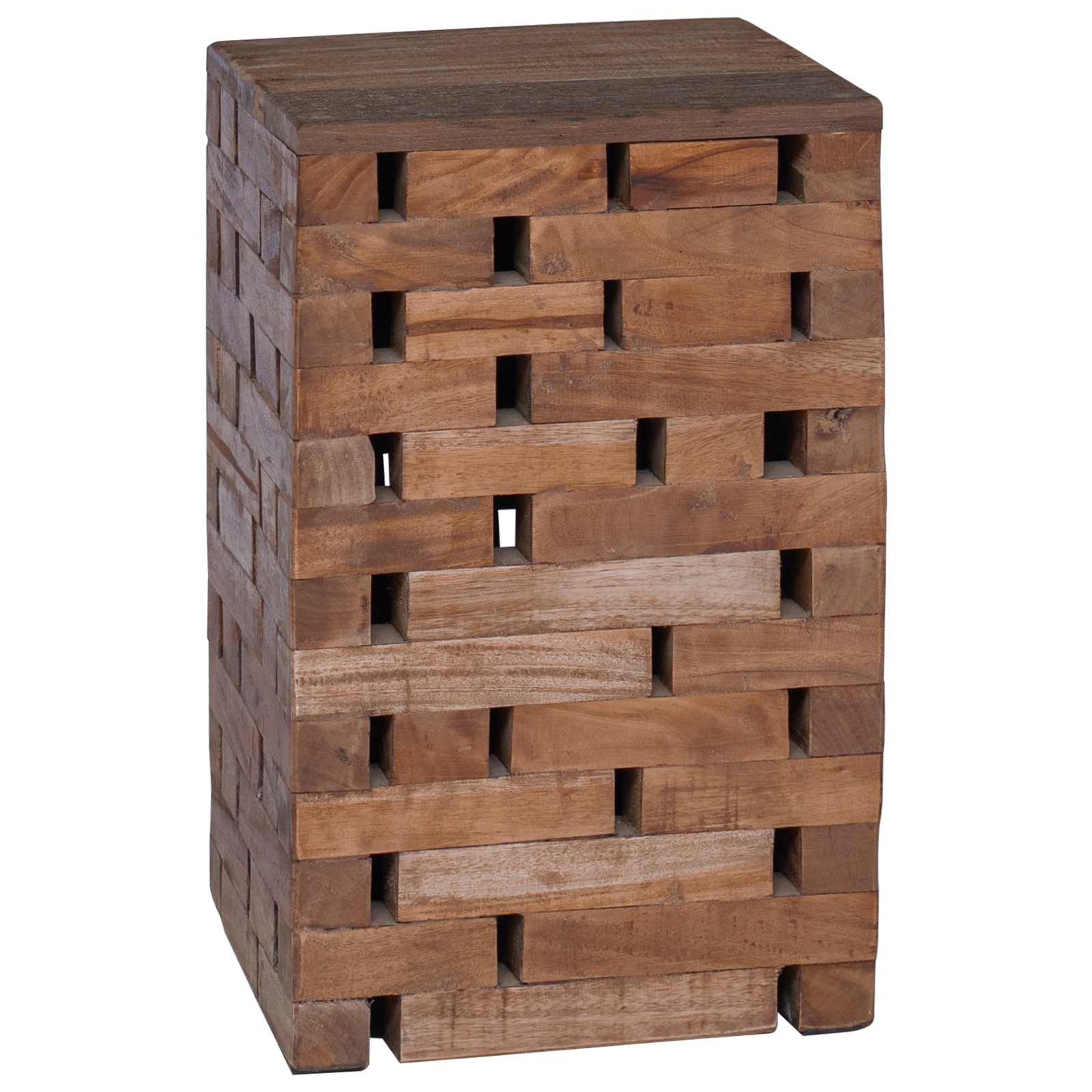 Taburet Naturfarvet 29 x 29 x 48 cm Massivt genbrugstræ