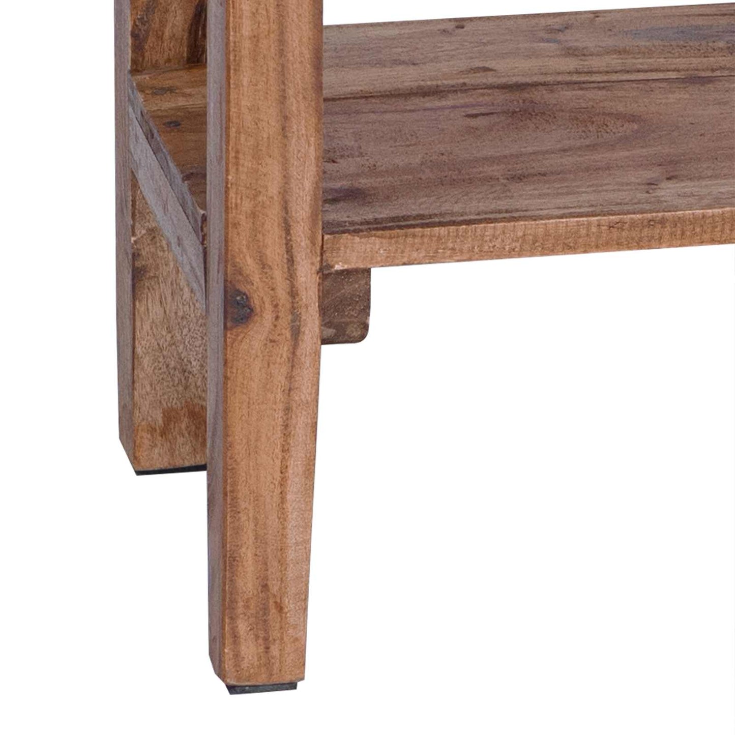 Planteholder med skuffe Brun 34 x 25 x 52 cm Mahogni Træ