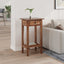 Planteholder med skuffe Brun 34 x 25 x 52 cm Mahogni Træ